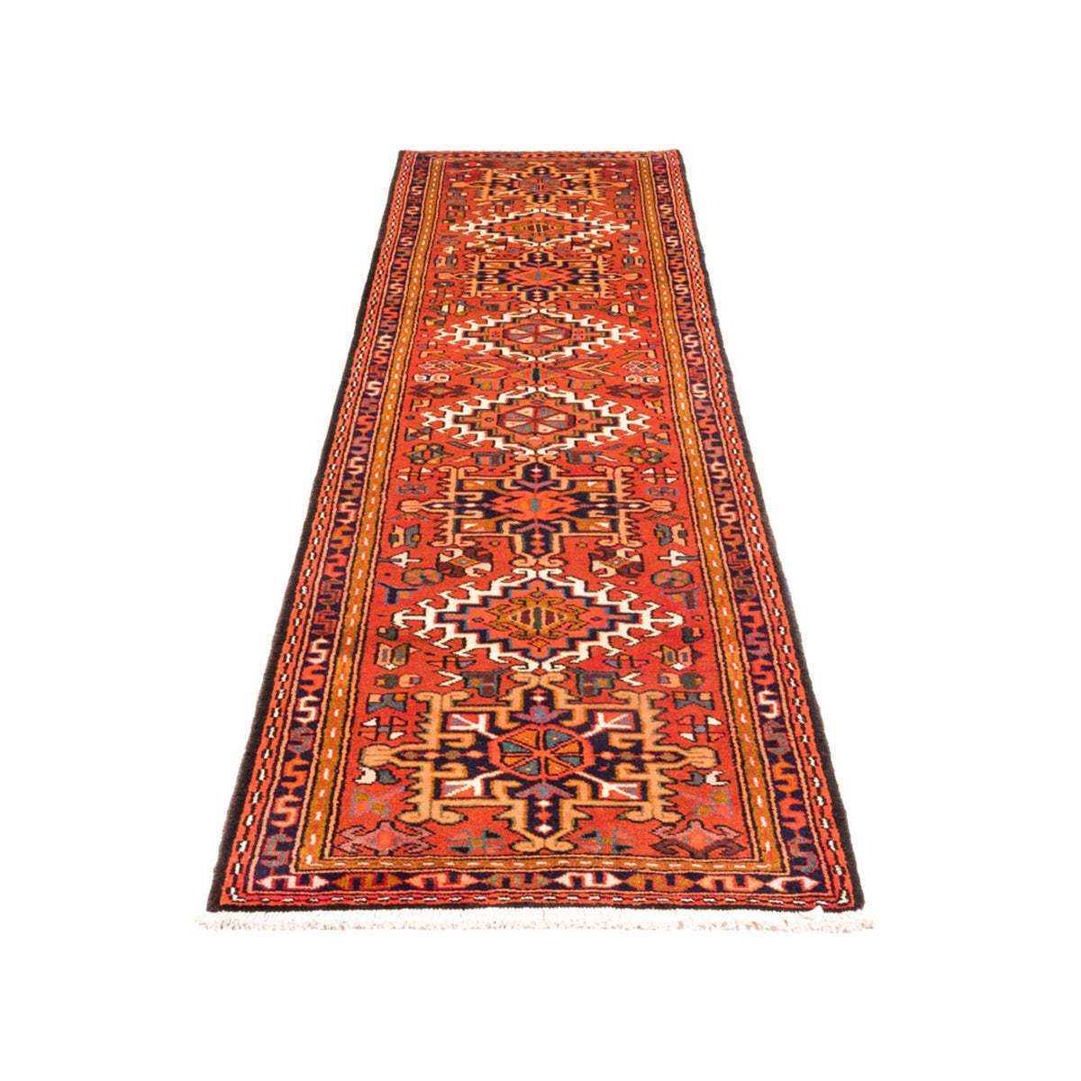 Tapis de couloir Tapis persan - Nomadic - 290 x 77 cm - rouge