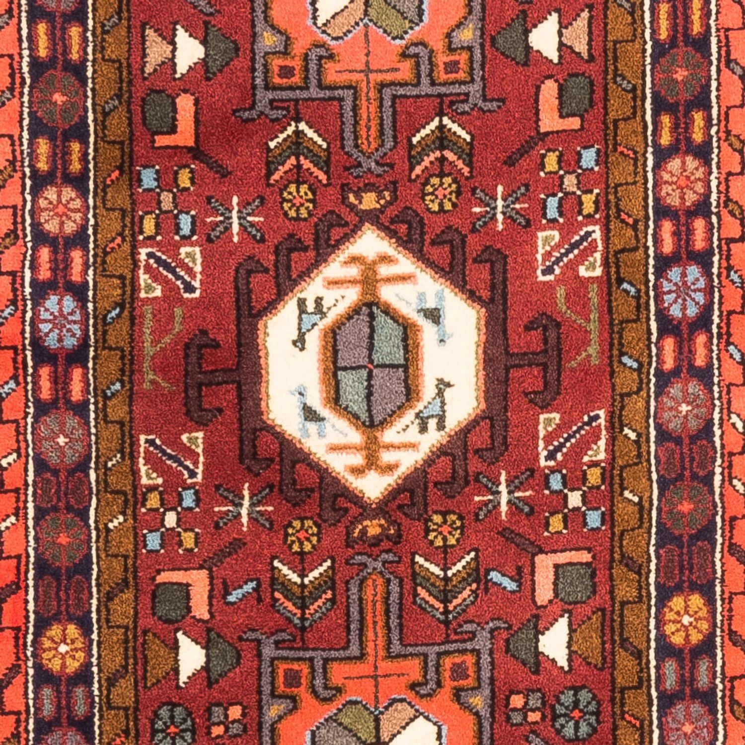 Tapis de couloir Tapis persan - Nomadic - 267 x 66 cm - rouge