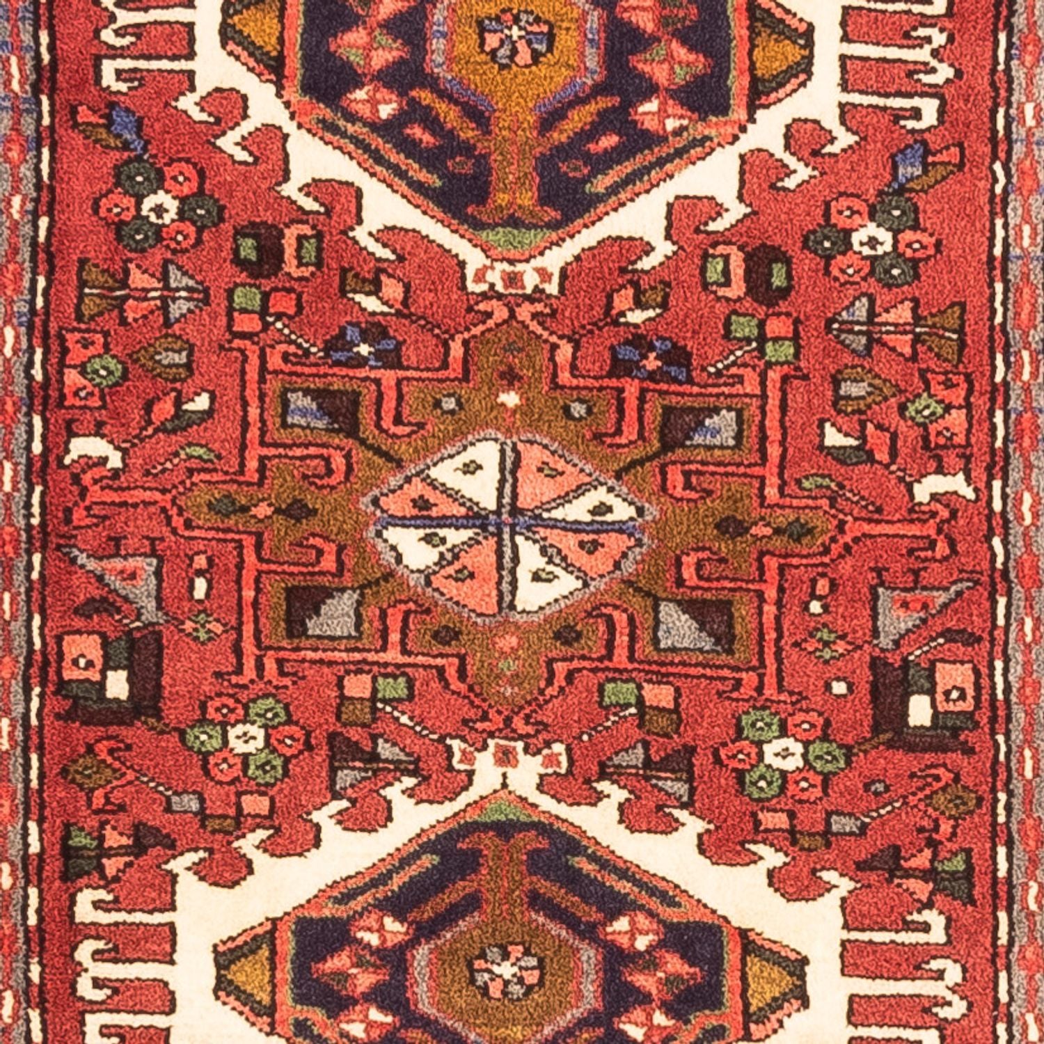 Tapis de couloir Tapis persan - Nomadic - 292 x 78 cm - rouge