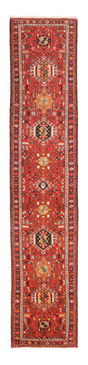 Tapis de couloir Tapis persan - Nomadic - 374 x 76 cm - rouge