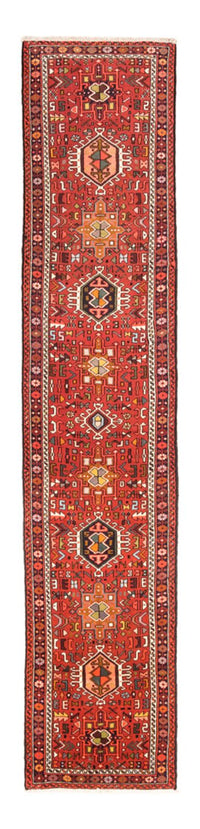 Tapis de couloir Tapis persan - Nomadic - 374 x 76 cm - rouge