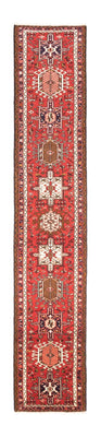 Tapis de couloir Tapis persan - Nomadic - 390 x 70 cm - rouge
