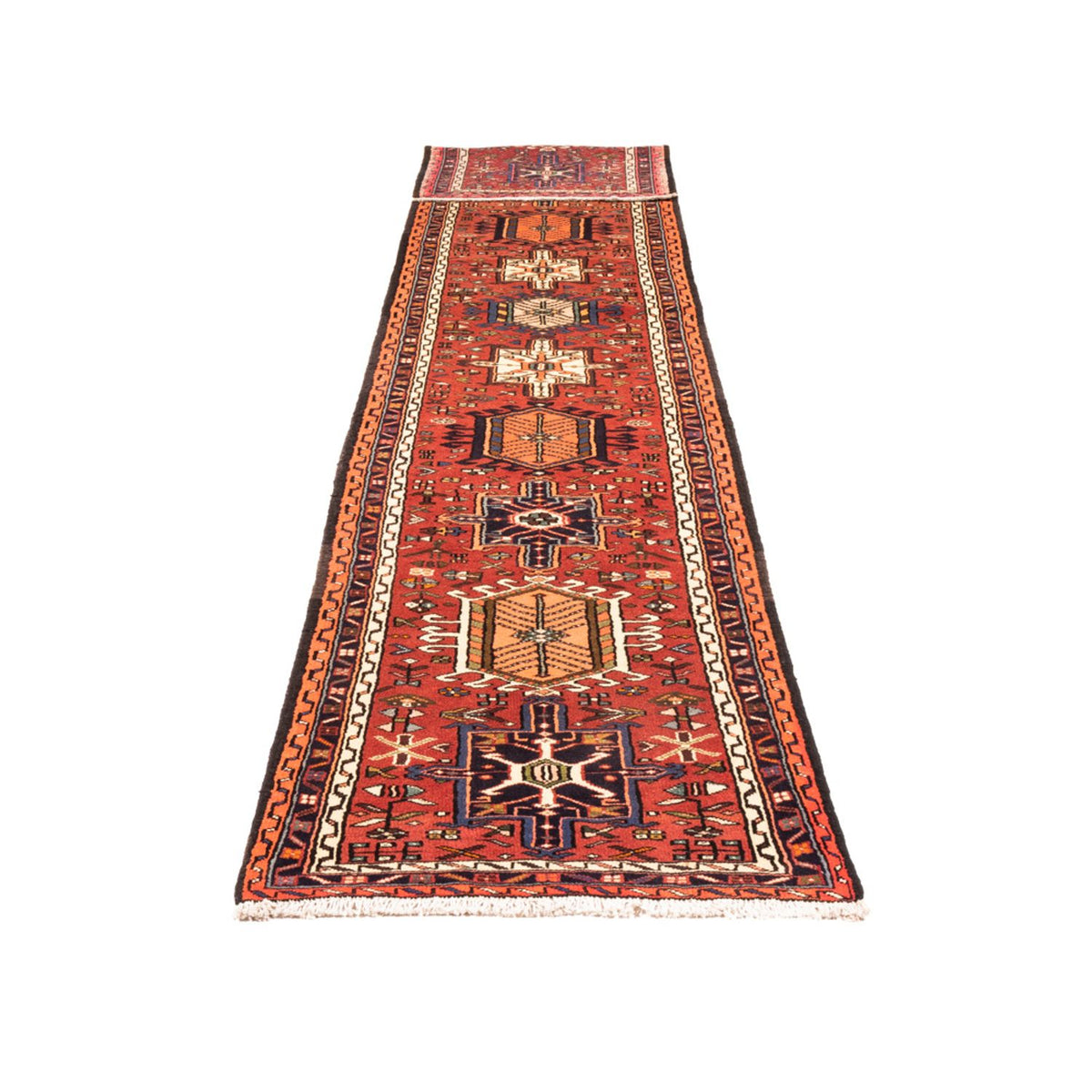 Tapis de couloir Tapis persan - Nomadic - 406 x 73 cm - rouge