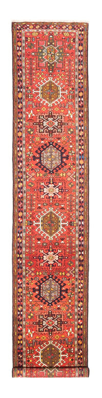 Tapis de couloir Tapis persan - Nomadic - 390 x 70 cm - rouge
