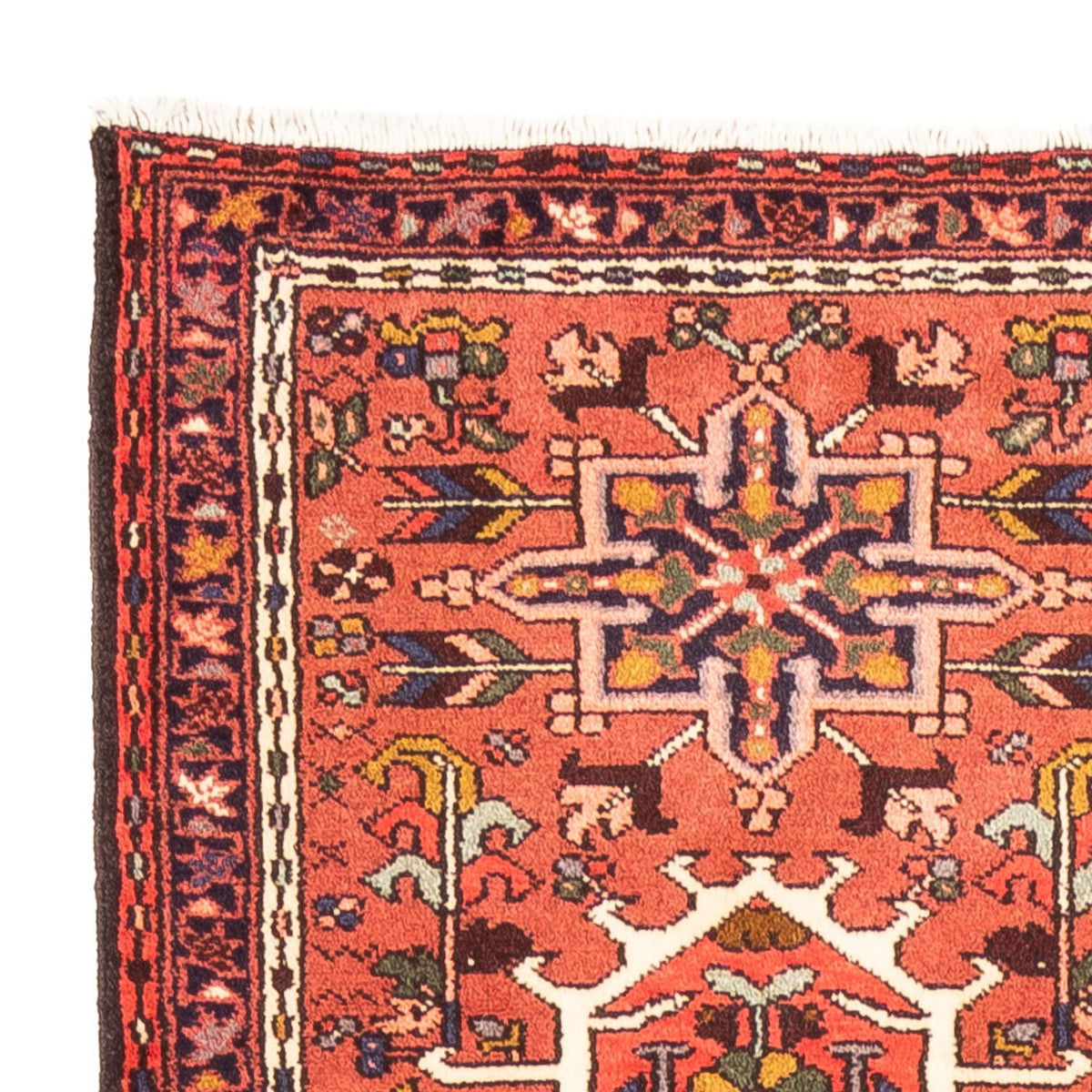 Tapis de couloir Tapis persan - Nomadic - 296 x 74 cm - rouge