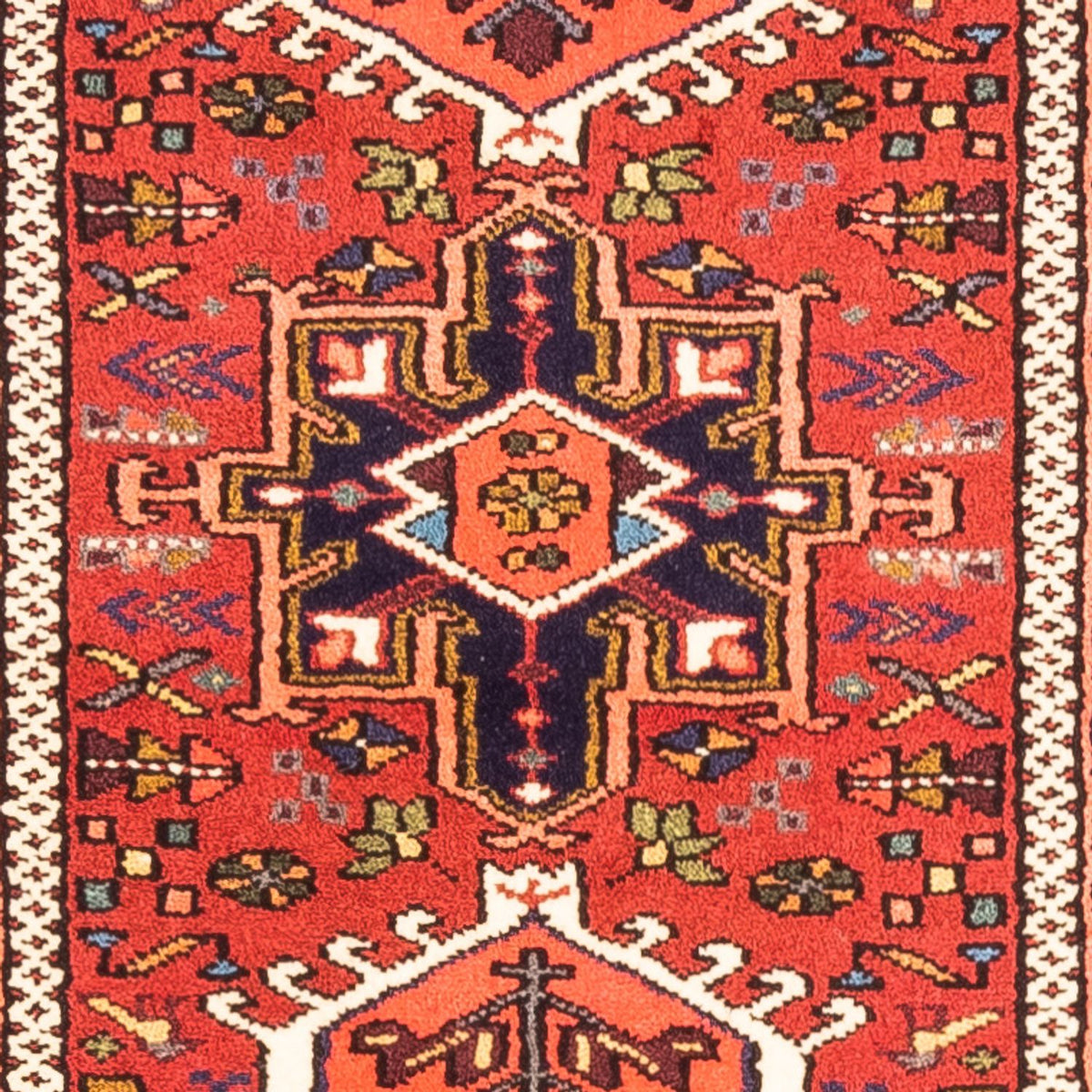 Tapis de couloir Tapis persan - Nomadic - 288 x 74 cm - rouge