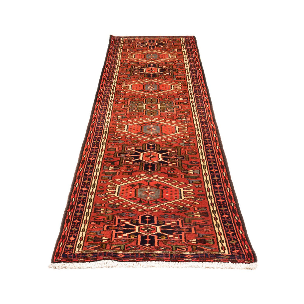 Tapis de couloir Tapis persan - Nomadic - 291 x 70 cm - rouge