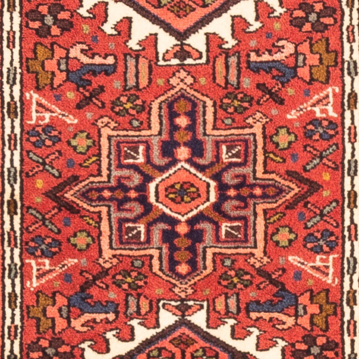 Tapis de couloir Tapis persan - Nomadic - 287 x 65 cm - rouge
