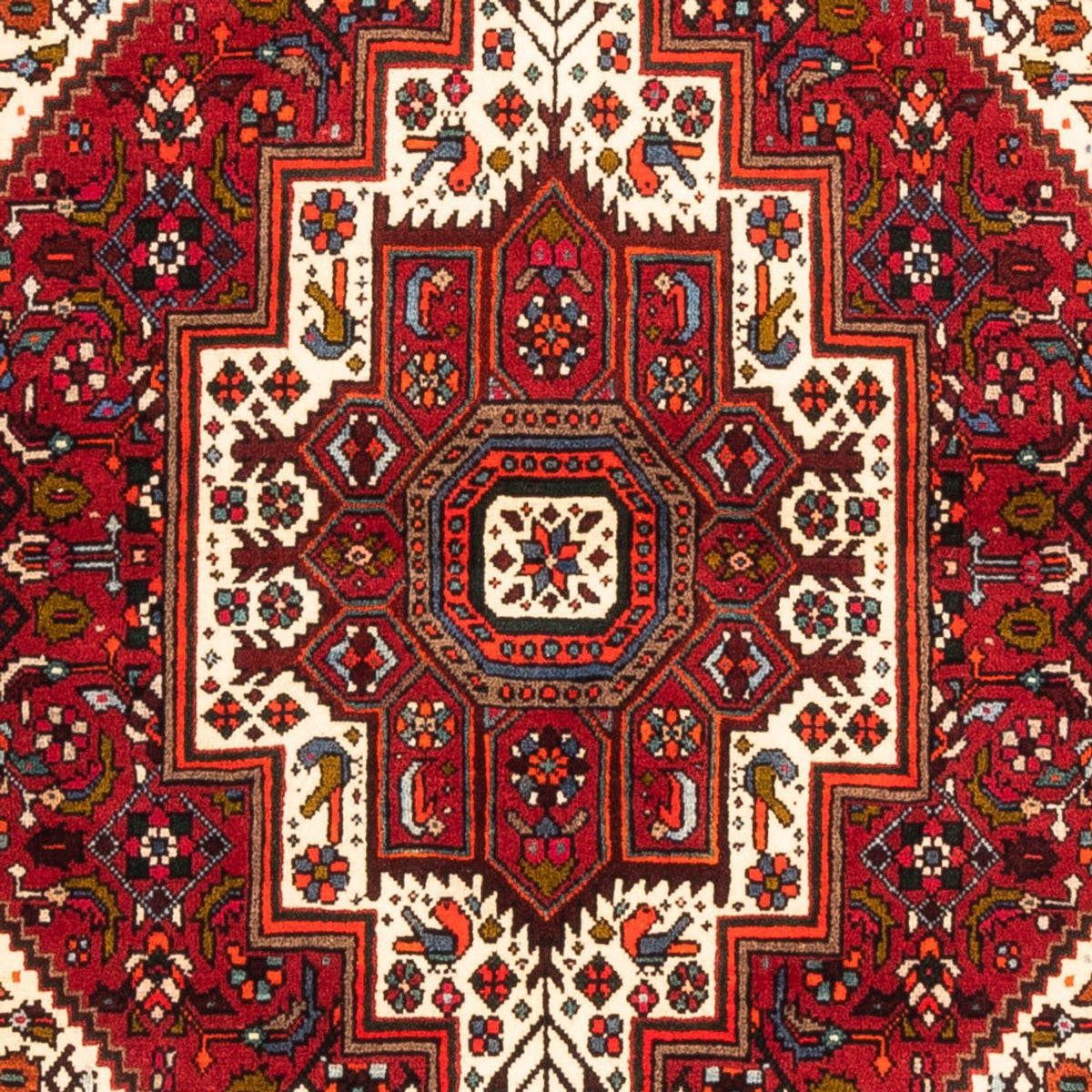 Tapis persan - Nomadic - 156 x 108 cm - rouge