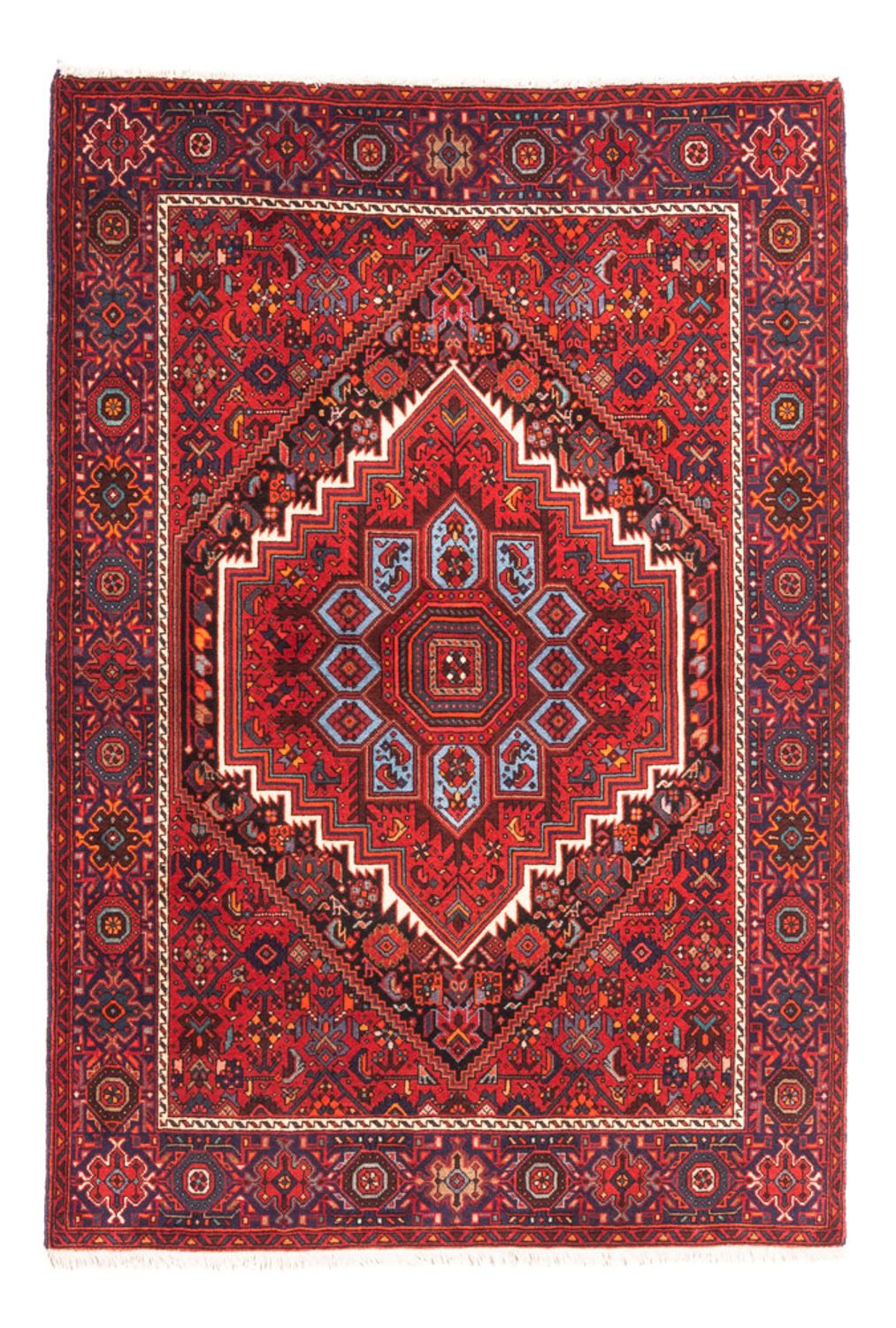 Tapis persan - Nomadic - 150 x 101 cm - rouge