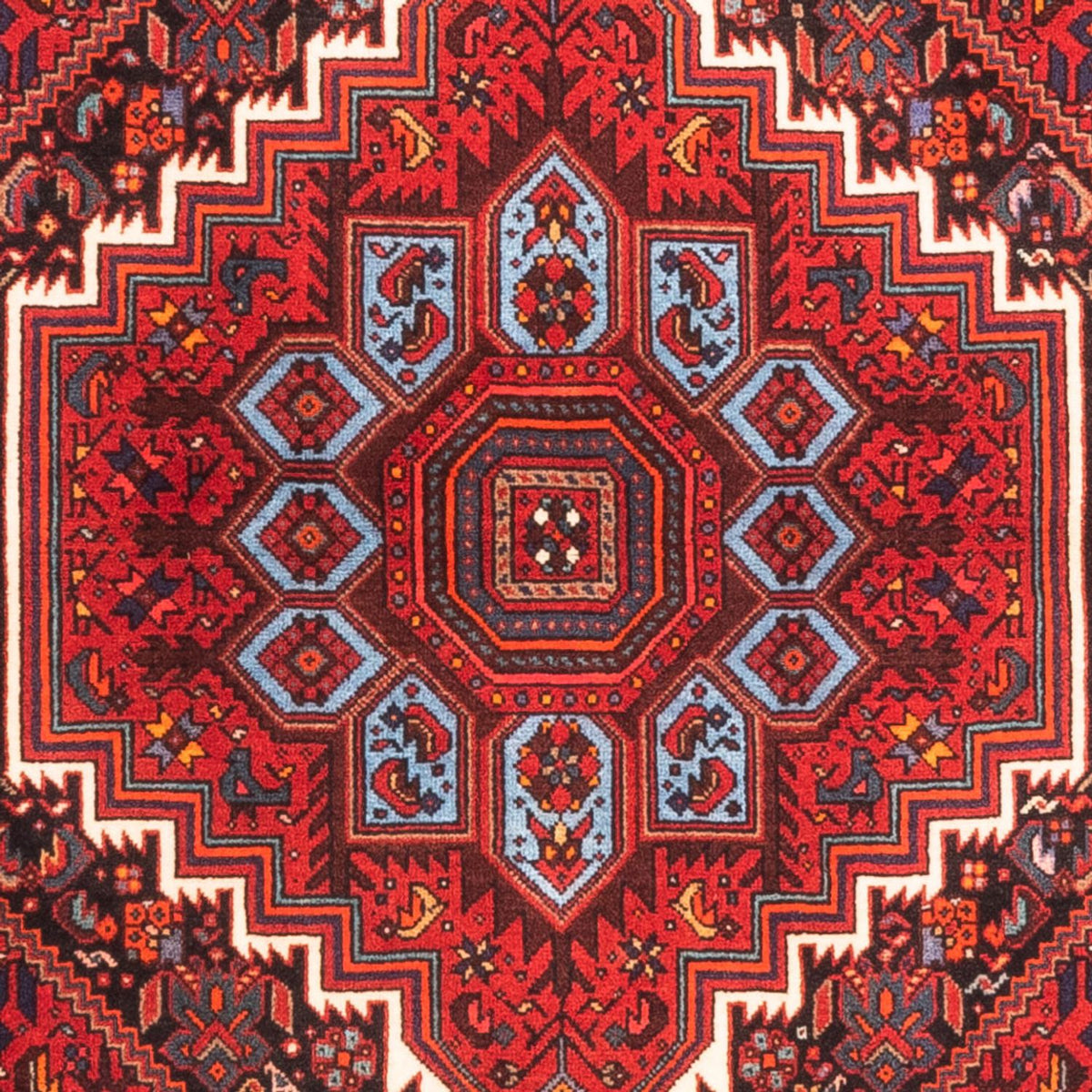 Tapis persan - Nomadic - 150 x 101 cm - rouge