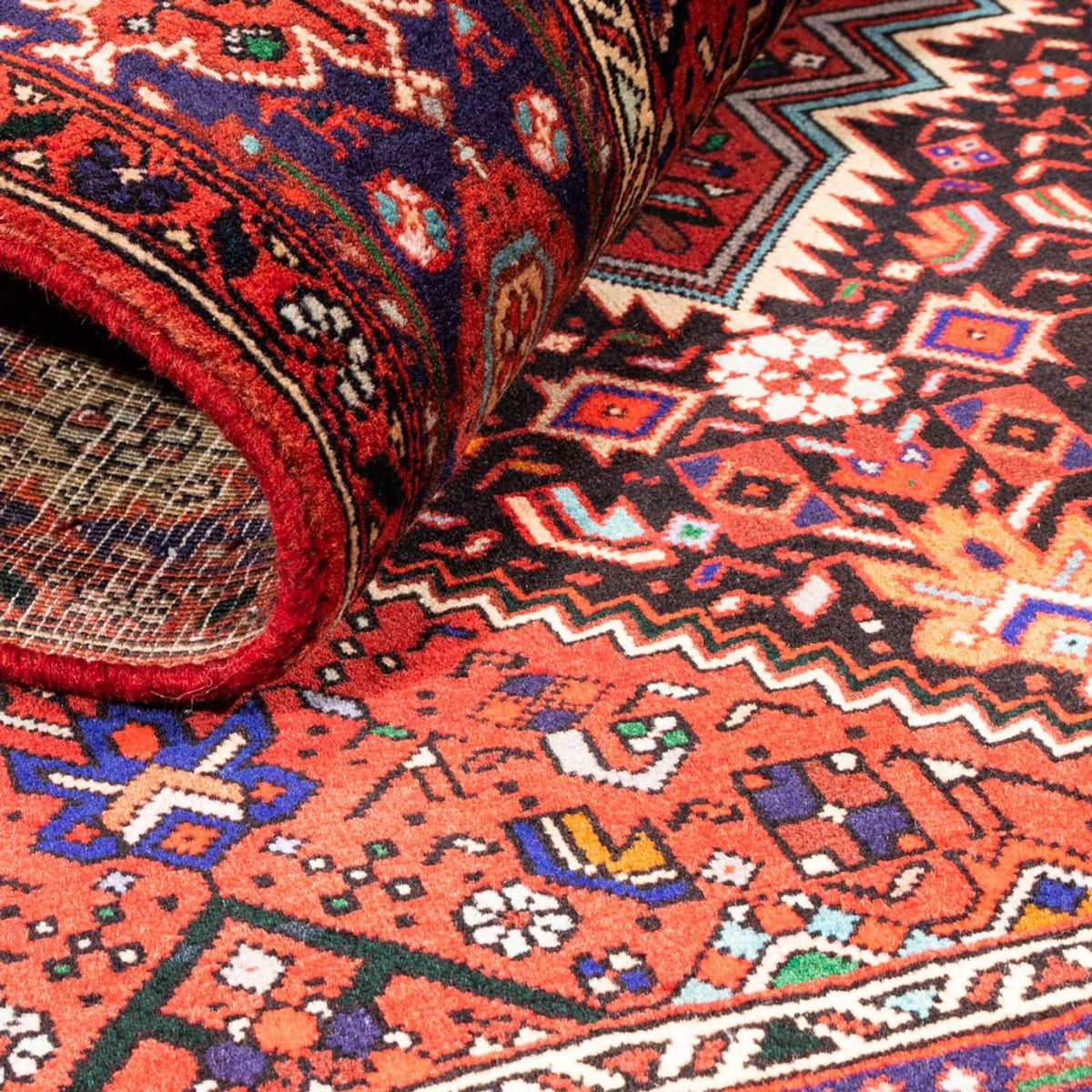 Tapis persan - Nomadic - 152 x 100 cm - rouge