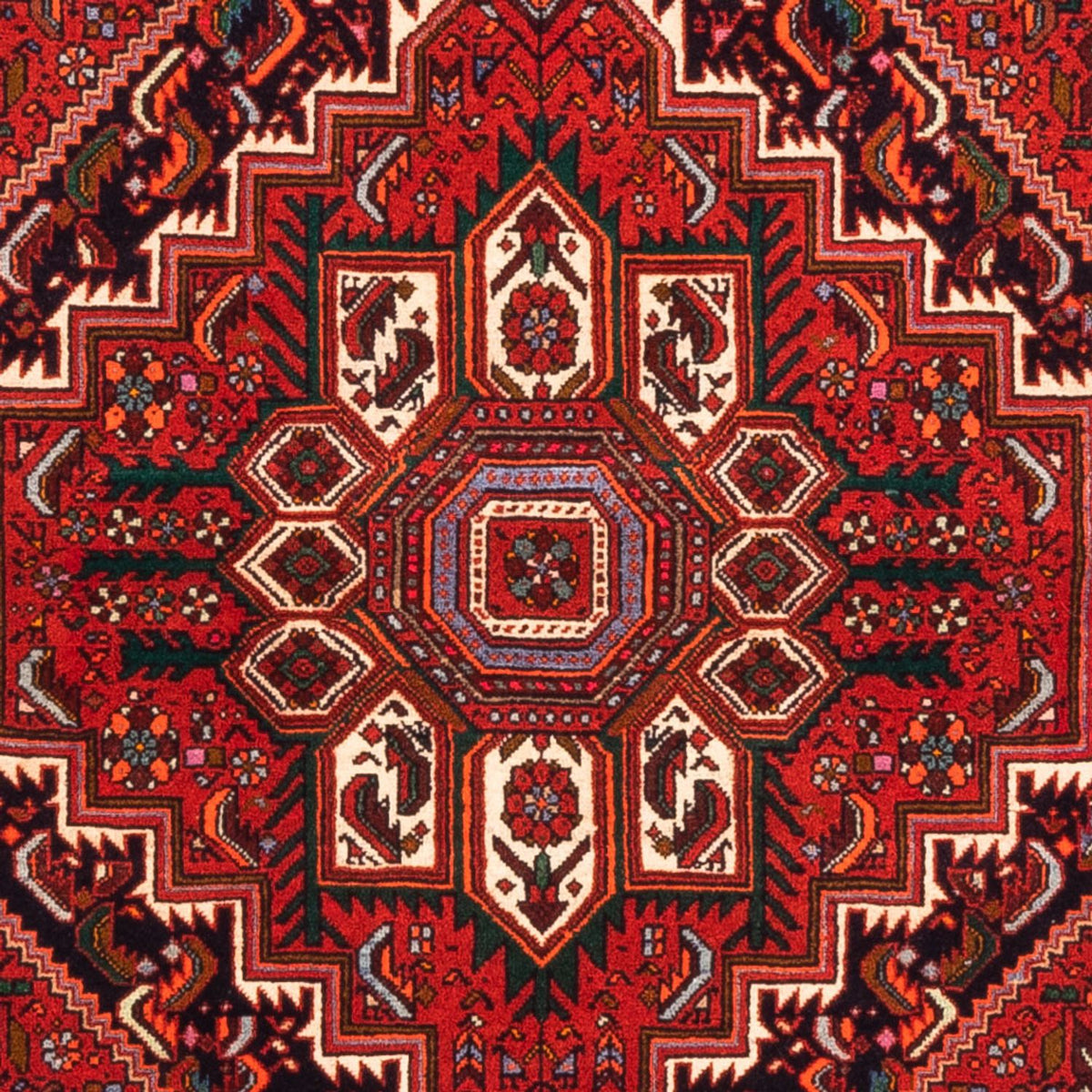 Tapis persan - Nomadic - 143 x 104 cm - rouge