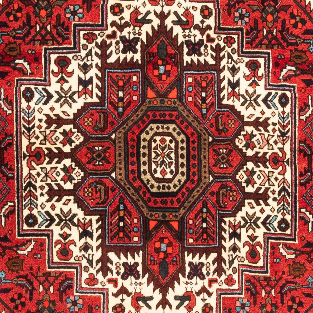 Tapis persan - Nomadic - 152 x 101 cm - rouge