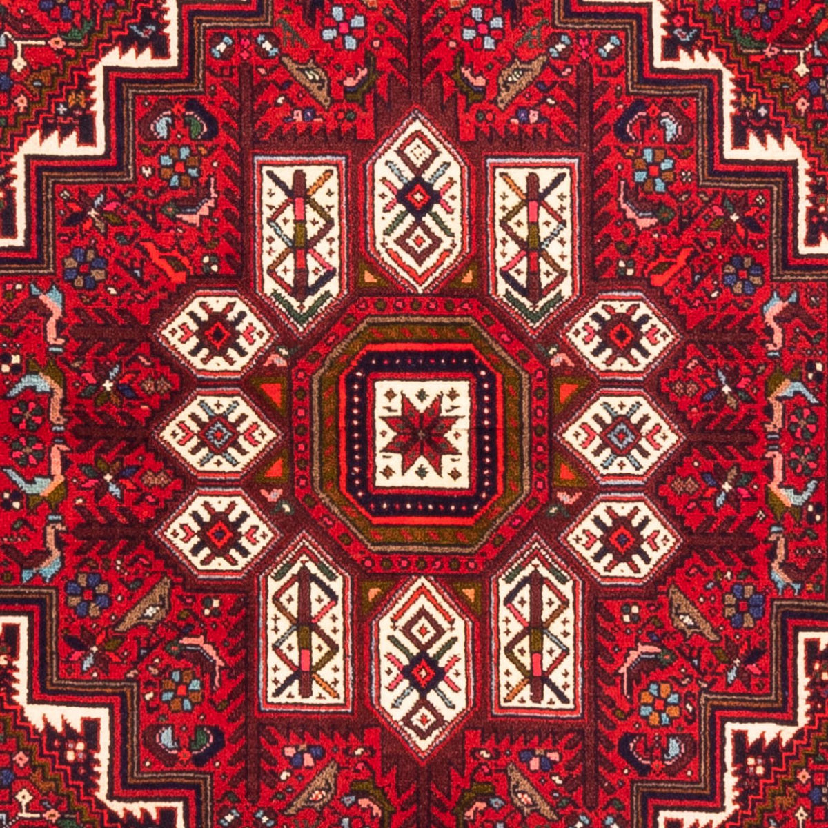 Tapis persan - Nomadic - 145 x 100 cm - rouge