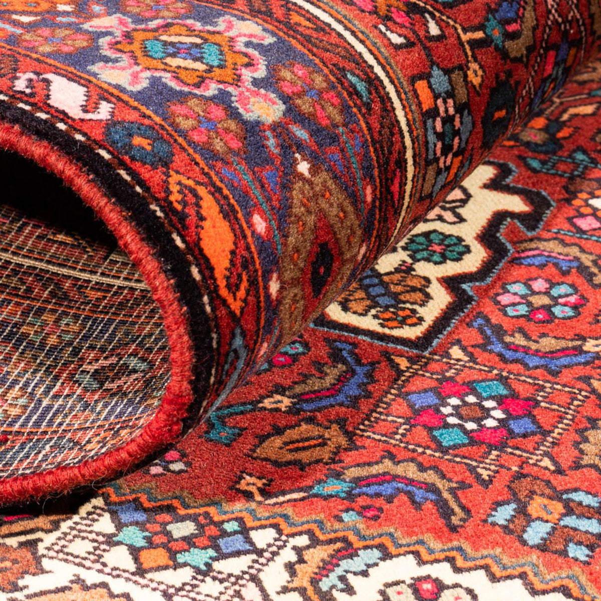 Tapis persan - Nomadic - 155 x 100 cm - rouge