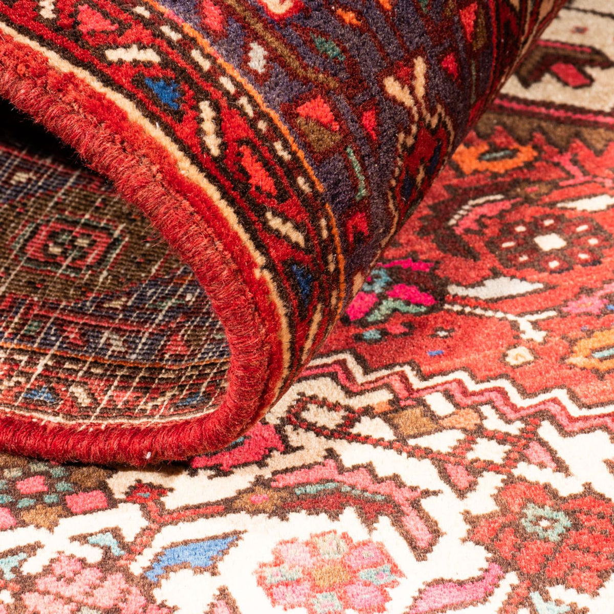 Tapis persan - Nomadic - 146 x 100 cm - rouge