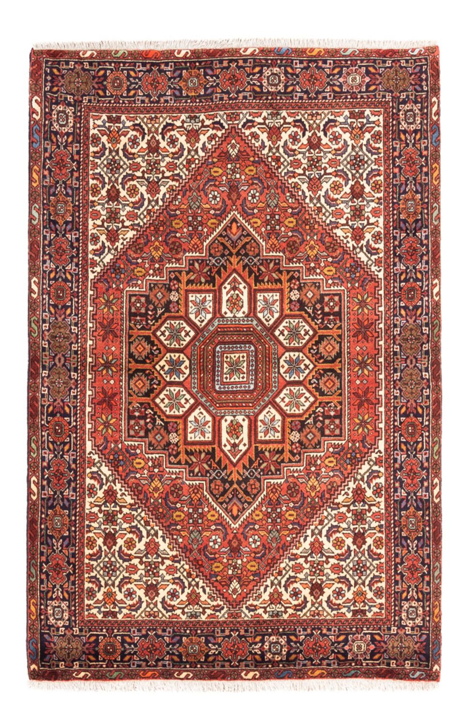Tapis persan - Nomadic - 135 x 102 cm - rouge