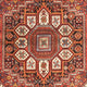 Tapis persan - Nomadic - 135 x 102 cm - rouge