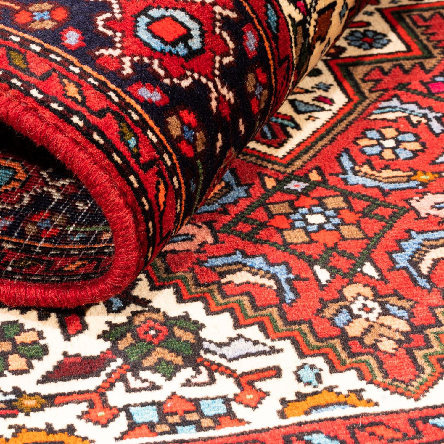 Tapis persan - Nomadic - 150 x 97 cm - rouge