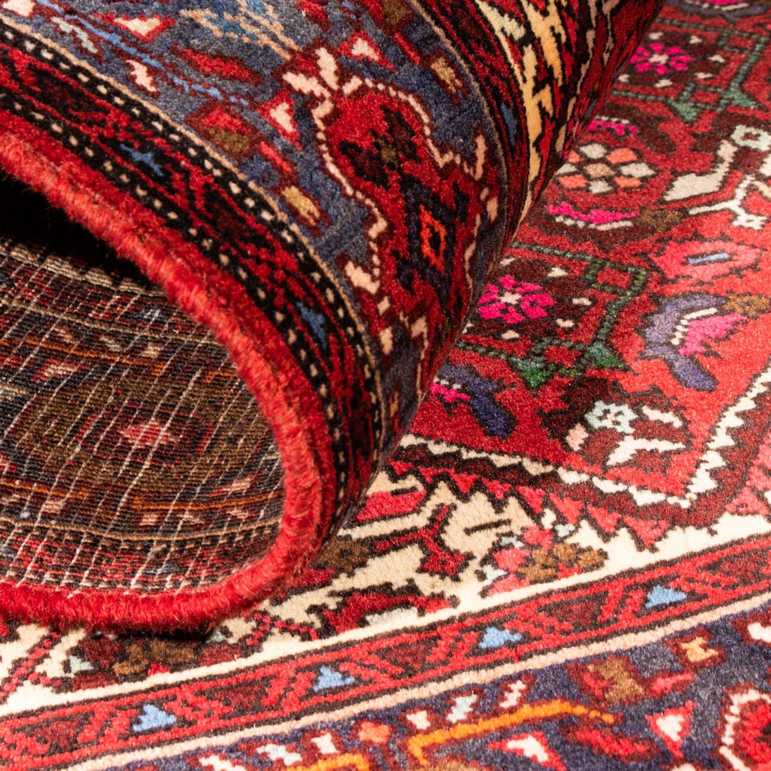 Tapis persan - Nomadic - 148 x 100 cm - rouge