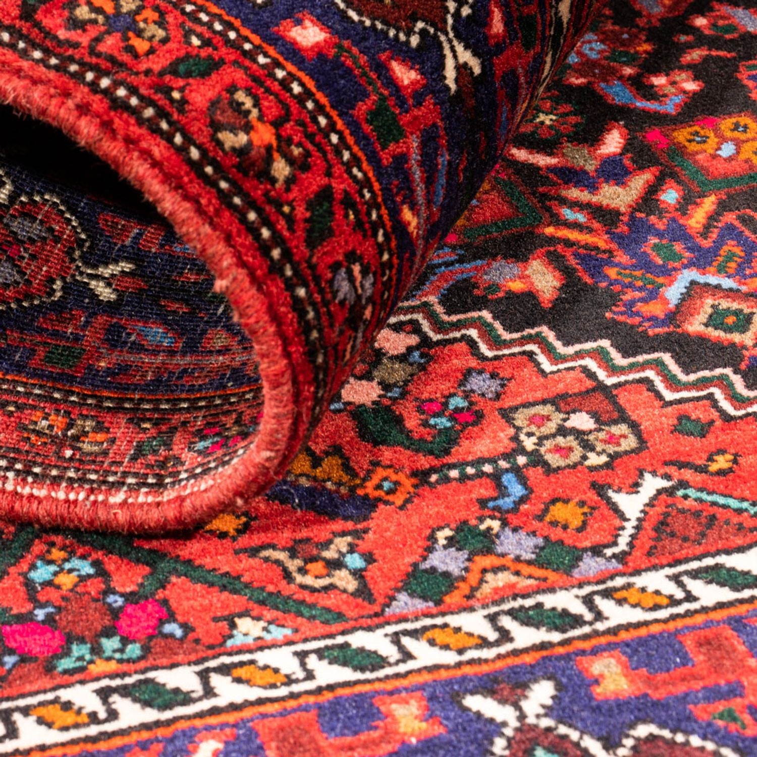 Tapis persan - Nomadic - 148 x 102 cm - rouge