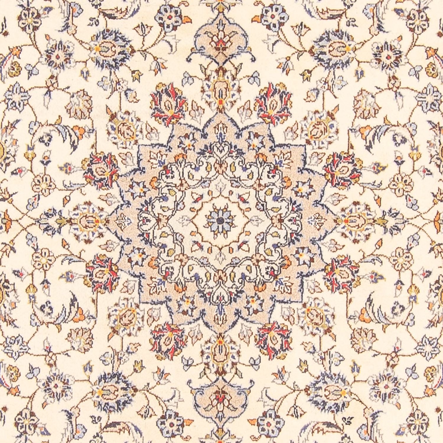Tapis persan - Keshan - 274 x 197 cm - crème