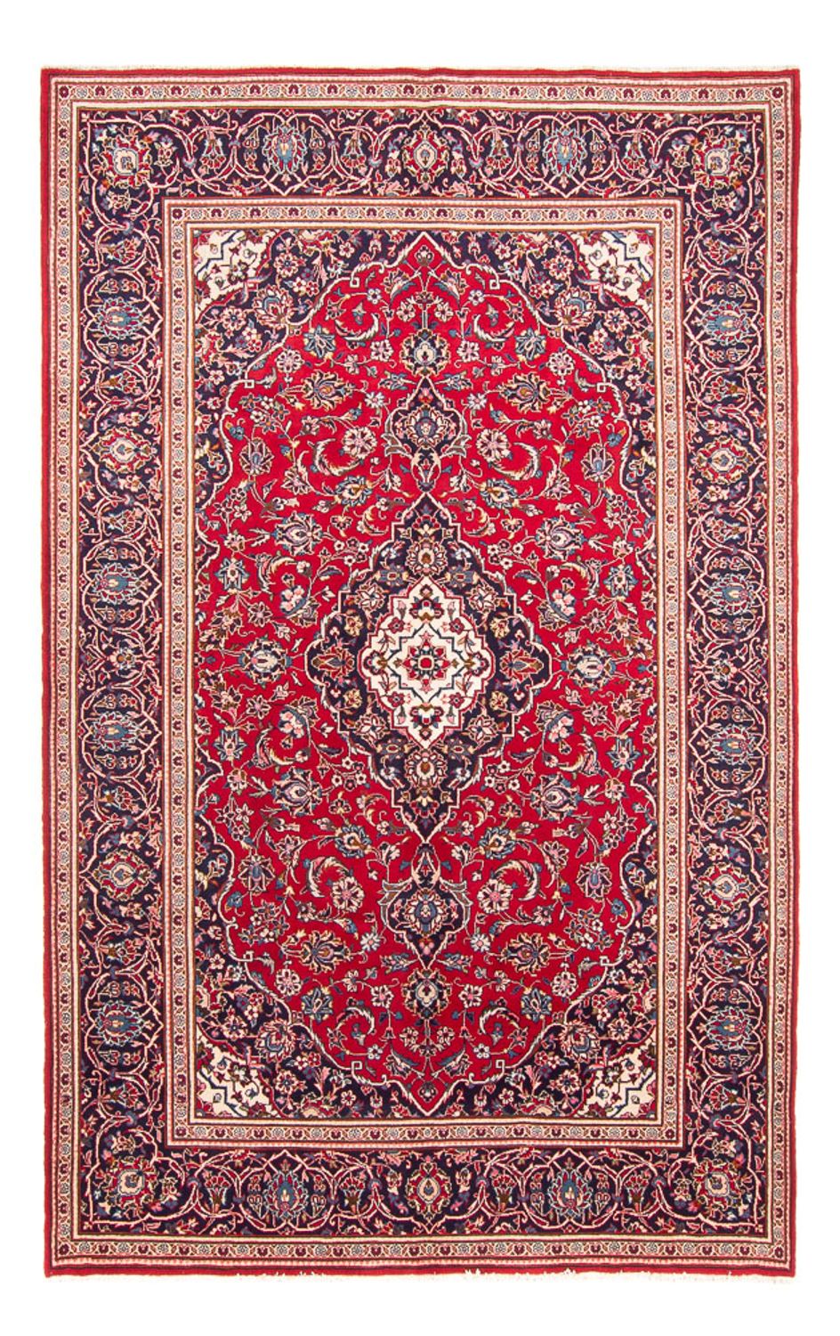 Tapis persan - Keshan - 296 x 194 cm - rouge