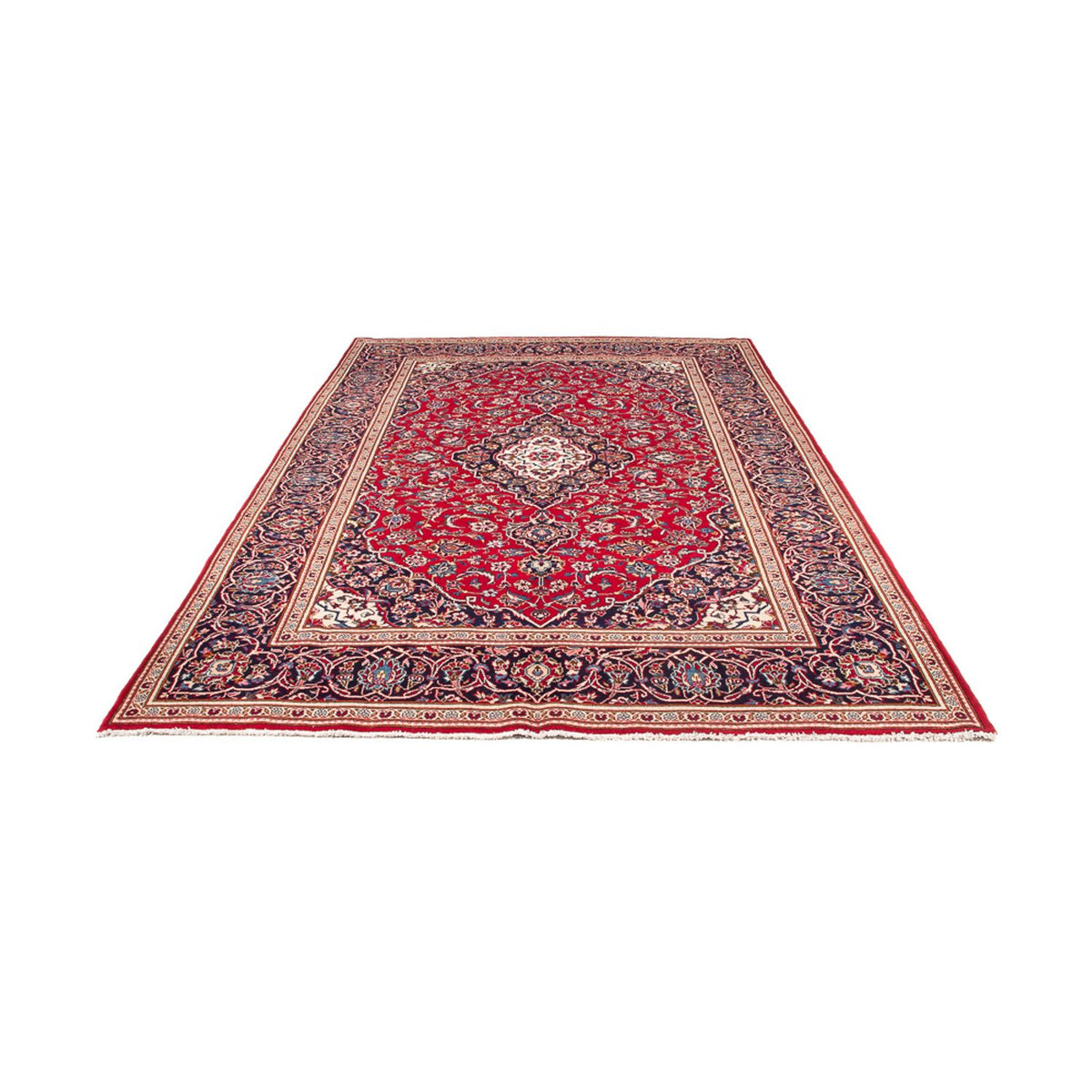Tapis persan - Keshan - 296 x 194 cm - rouge