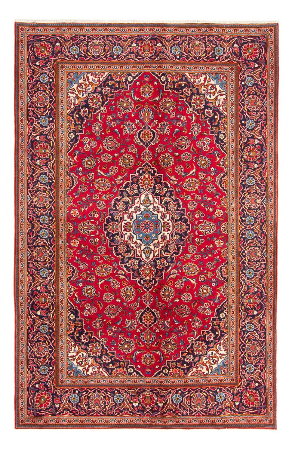 Tapis persan - Keshan - 296 x 195 cm - rouge