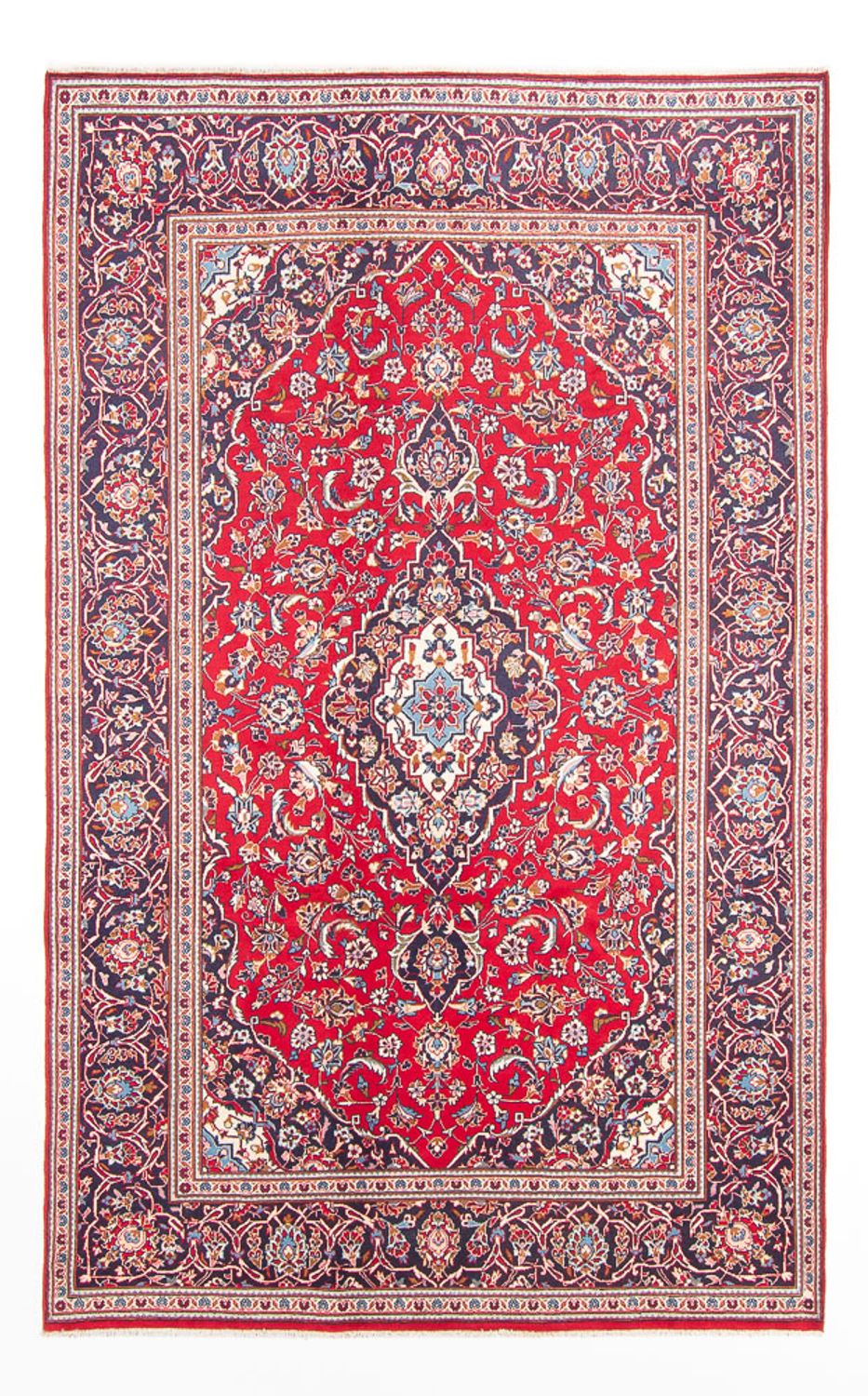 Tapis persan - Keshan - 295 x 197 cm - rouge