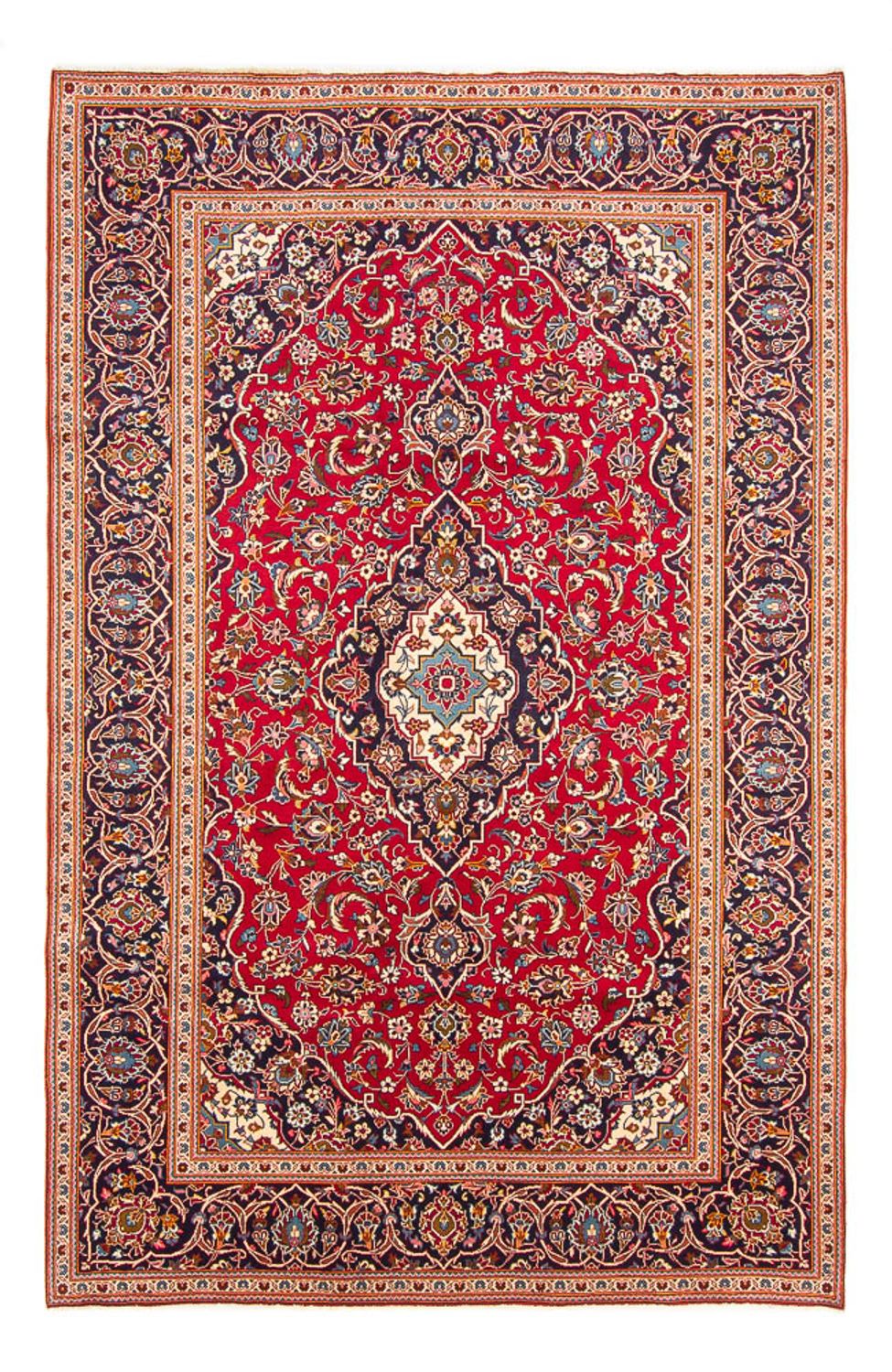 Tapis persan - Keshan - 288 x 202 cm - rouge