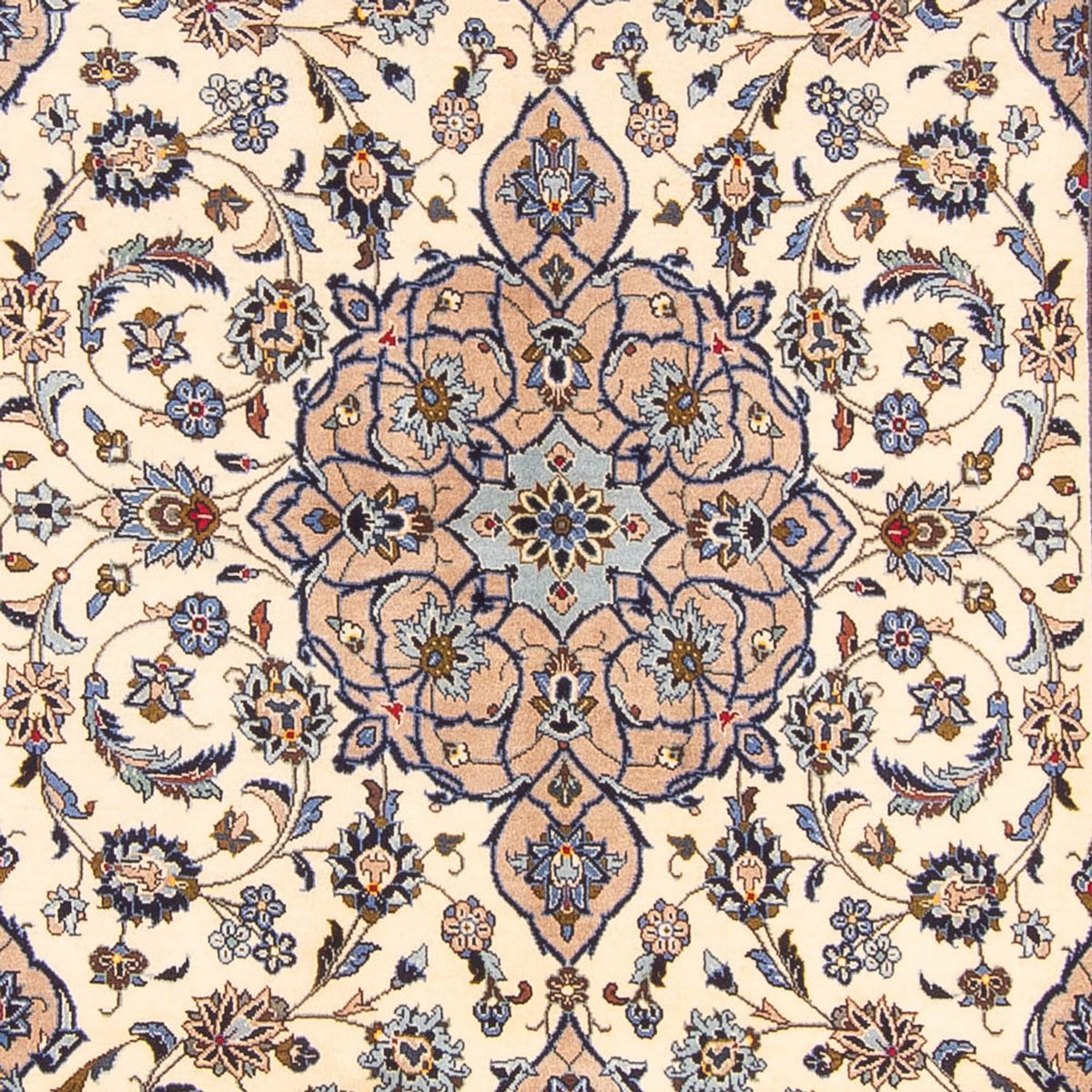 Tapis persan - Keshan - 306 x 192 cm - crème