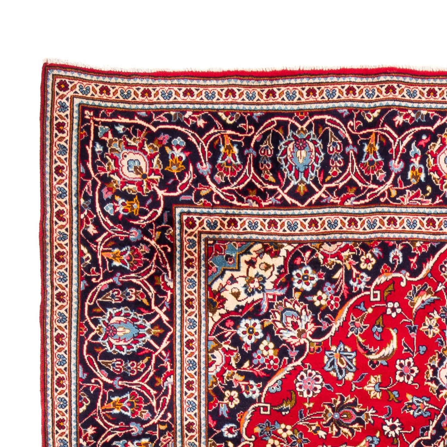 Tapis persan - Keshan - 294 x 202 cm - rouge