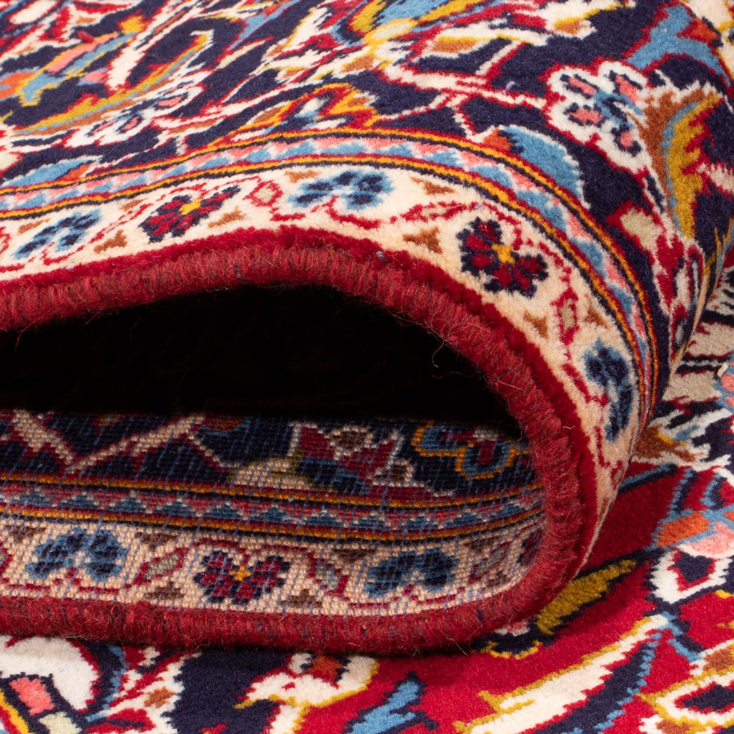 Tapis persan - Keshan - 305 x 204 cm - rouge bordeaux