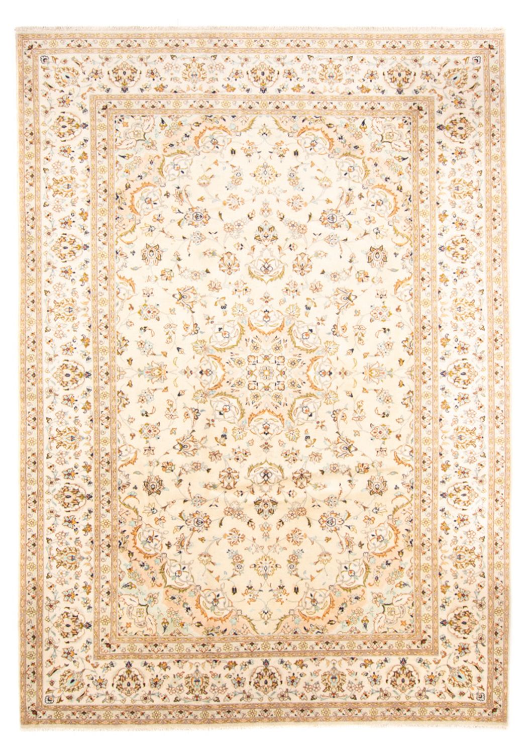 Tapis persan - Keshan - 344 x 243 cm - crème