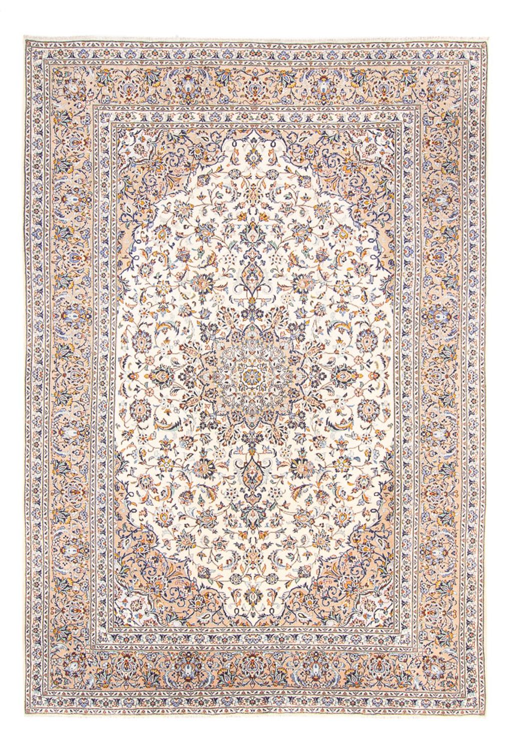 Tapis persan - Keshan - 356 x 240 cm - crème