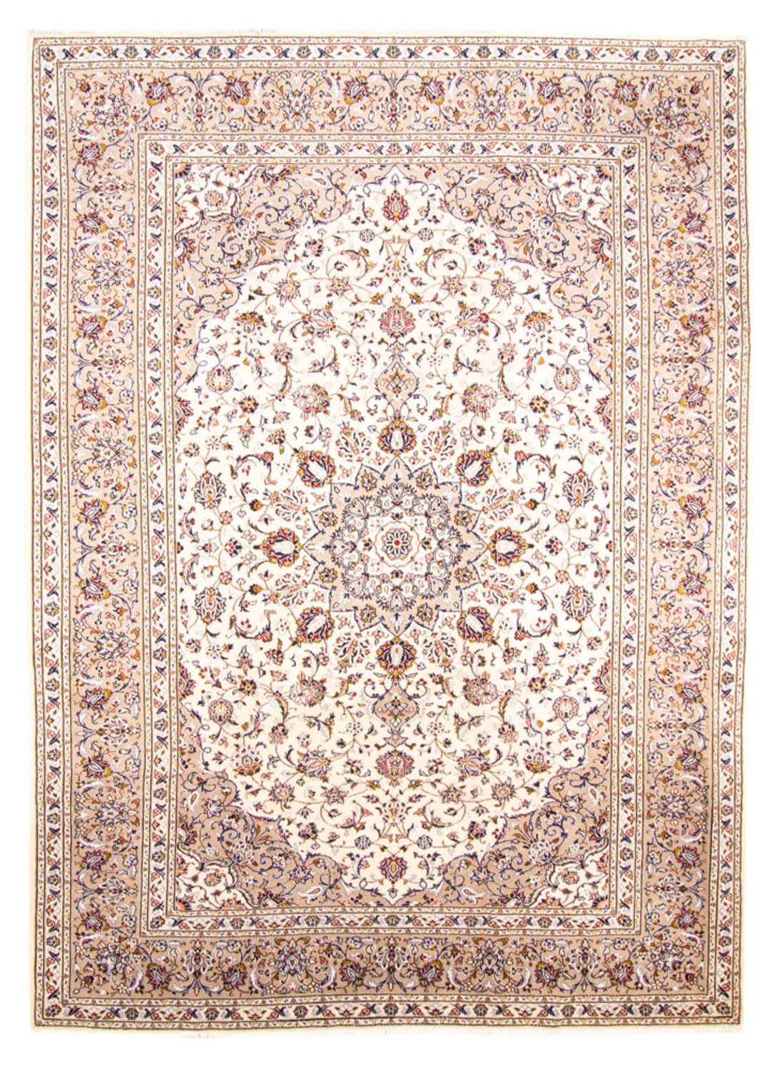 Tapis persan - Keshan - 356 x 251 cm - crème