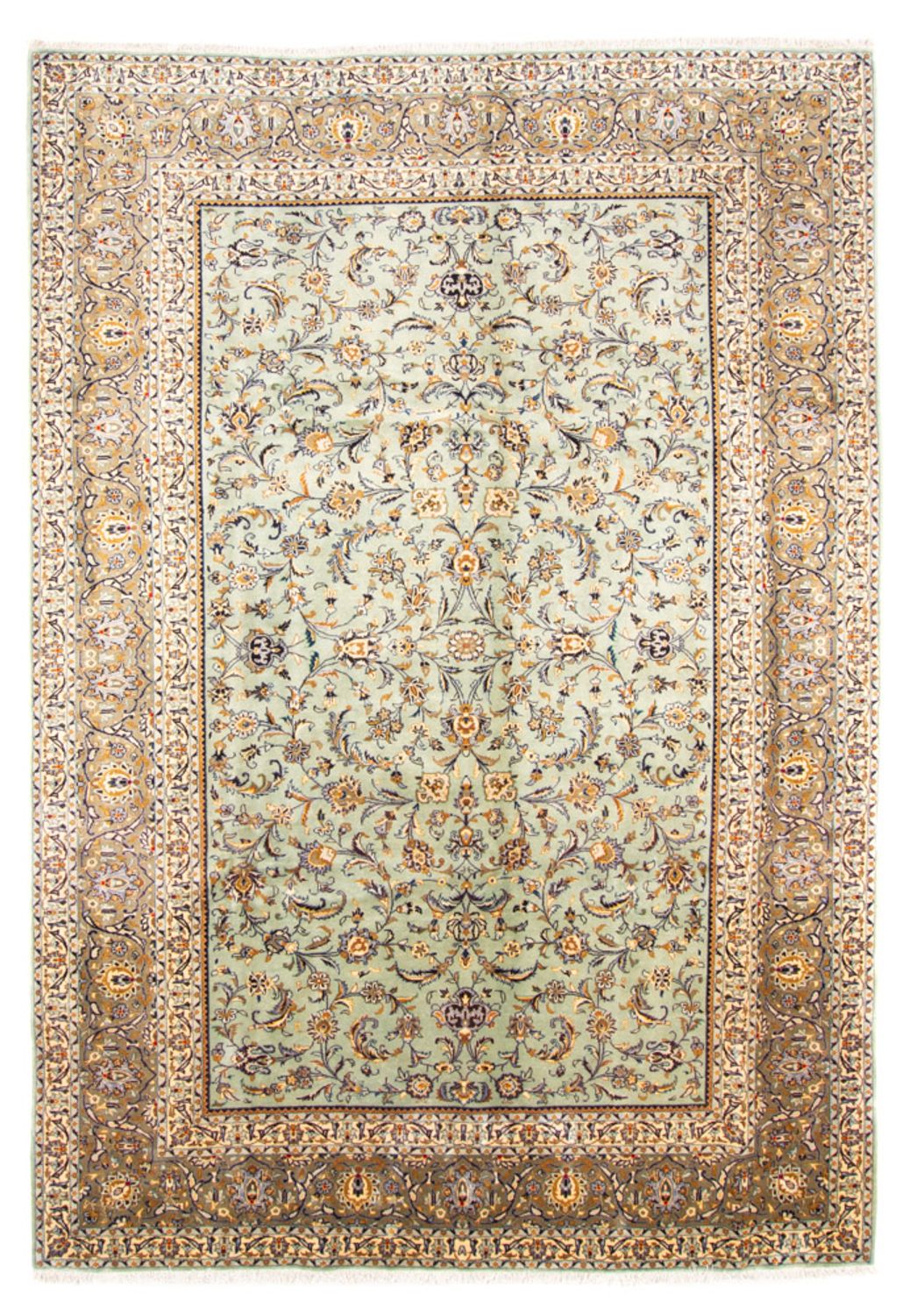 Tapis persan - Keshan - 356 x 265 cm - beige