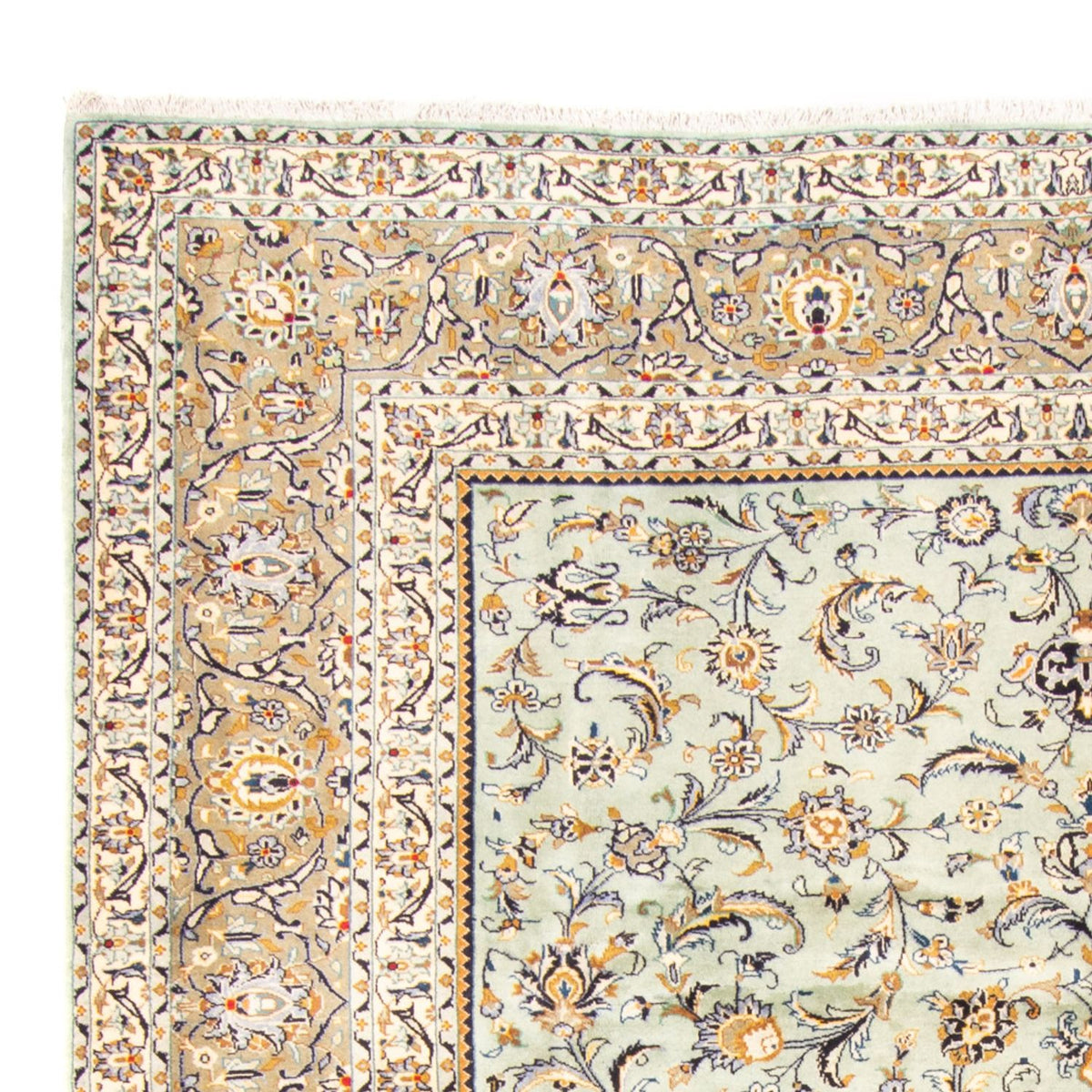 Tapis persan - Keshan - 356 x 265 cm - beige