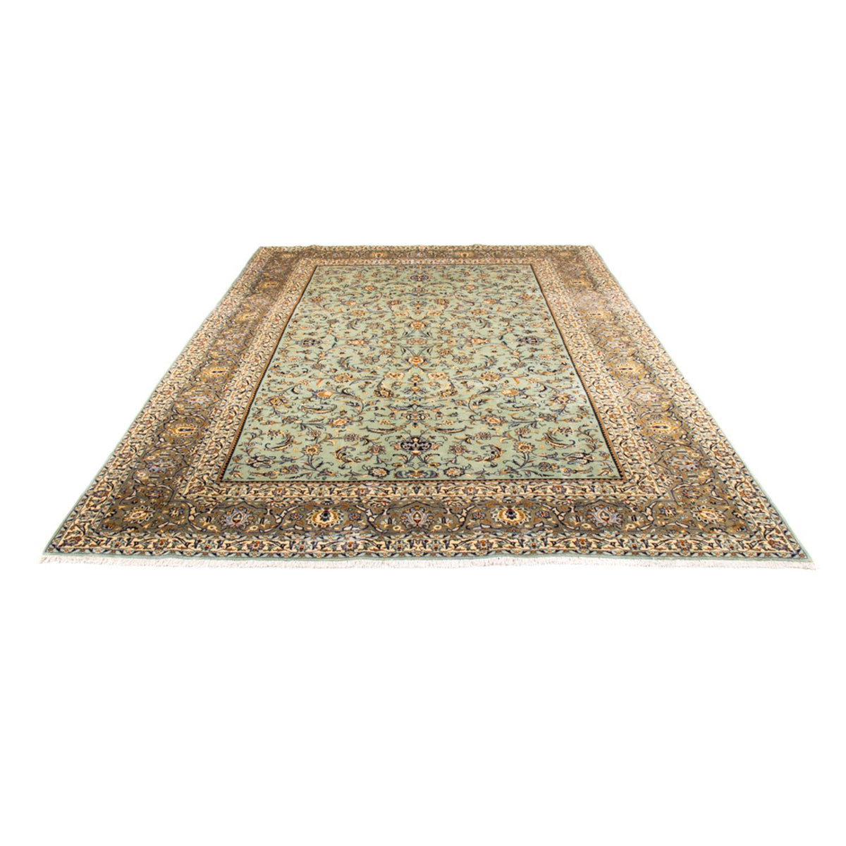 Tapis persan - Keshan - 356 x 265 cm - beige