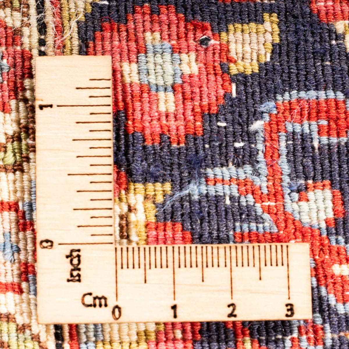 Tapis de couloir Tapis persan - Ghom - 217 x 63 cm - bleu foncé