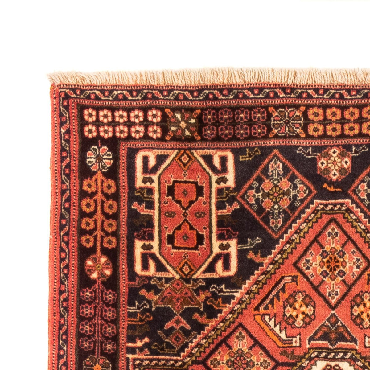 Tapis de couloir Tapis persan - Nomadic - 214 x 86 cm - rouge