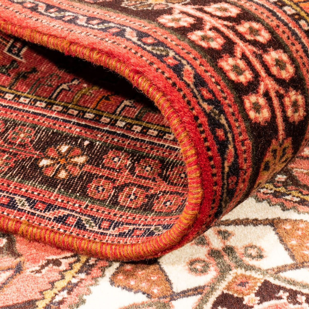 Tapis de couloir Tapis persan - Nomadic - 214 x 86 cm - rouge