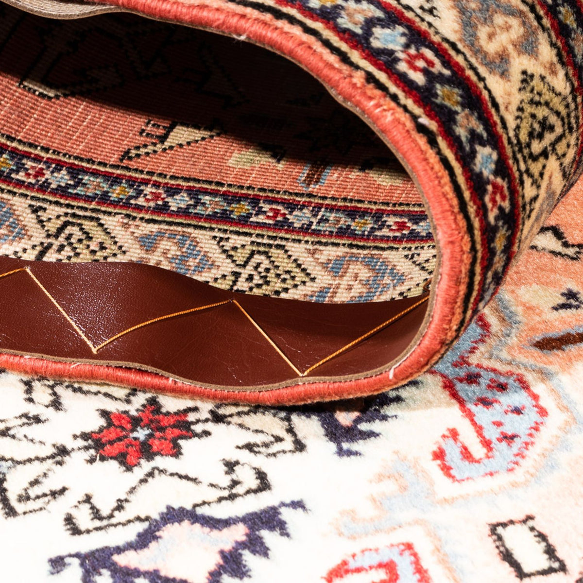 Tapis de couloir Tapis persan - Nomadic - 185 x 64 cm - saumon