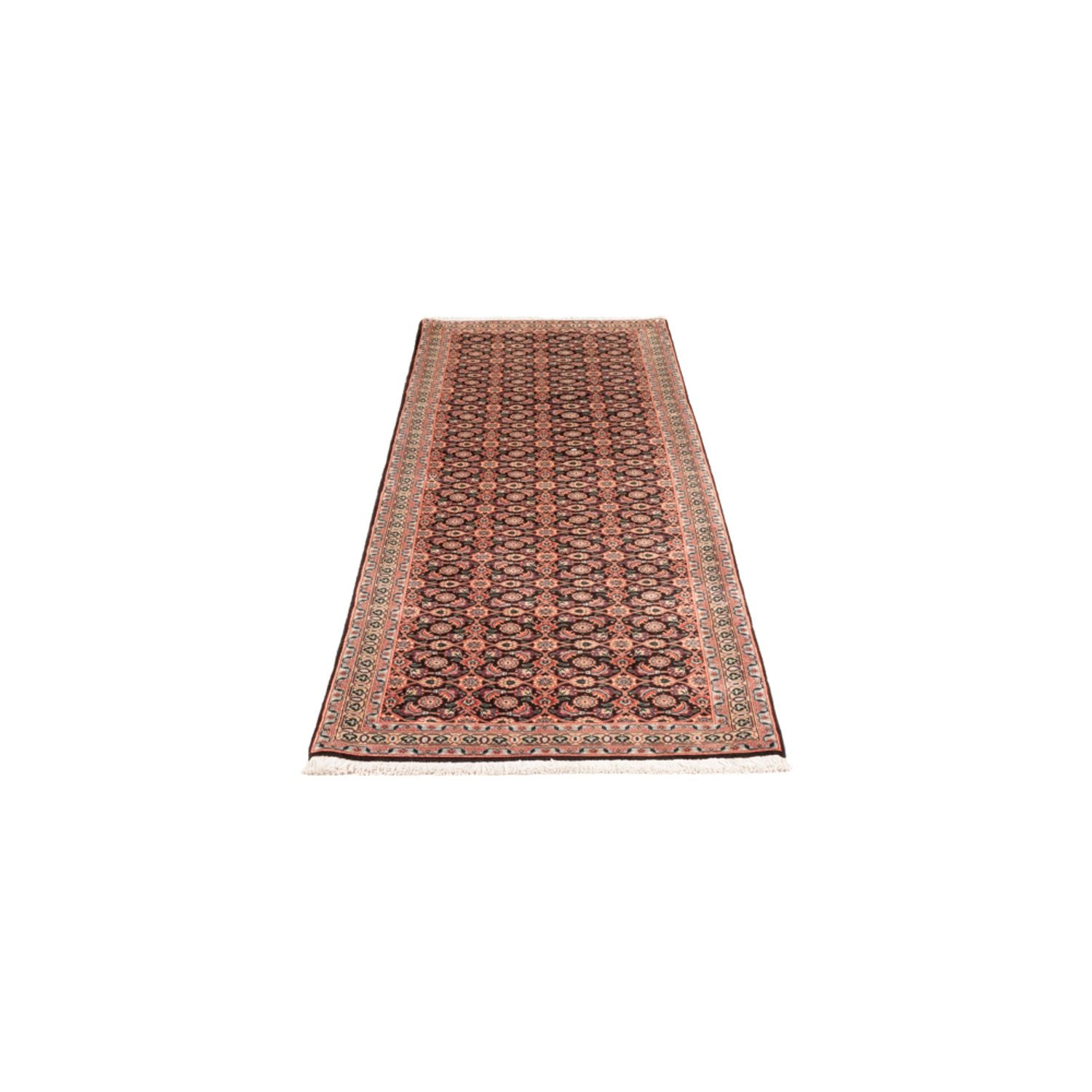Tapis de couloir Tapis persan - Tabriz - Royal - 198 x 67 cm - bleu foncé
