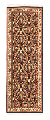 Tapis de couloir Tapis persan - Ghom - 160 x 53 cm - bleu foncé