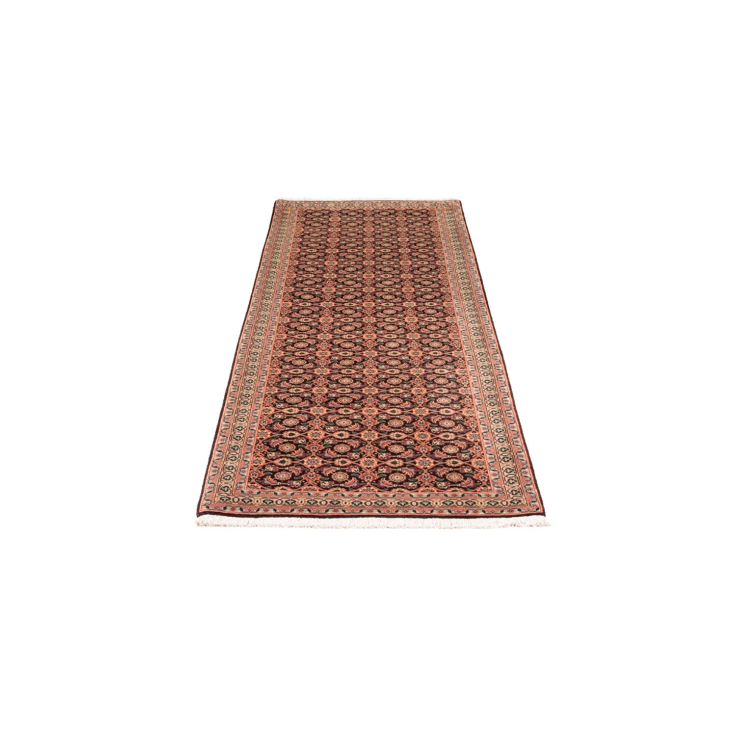 Tapis de couloir Tapis persan - Tabriz - Royal - 200 x 68 cm - bleu foncé