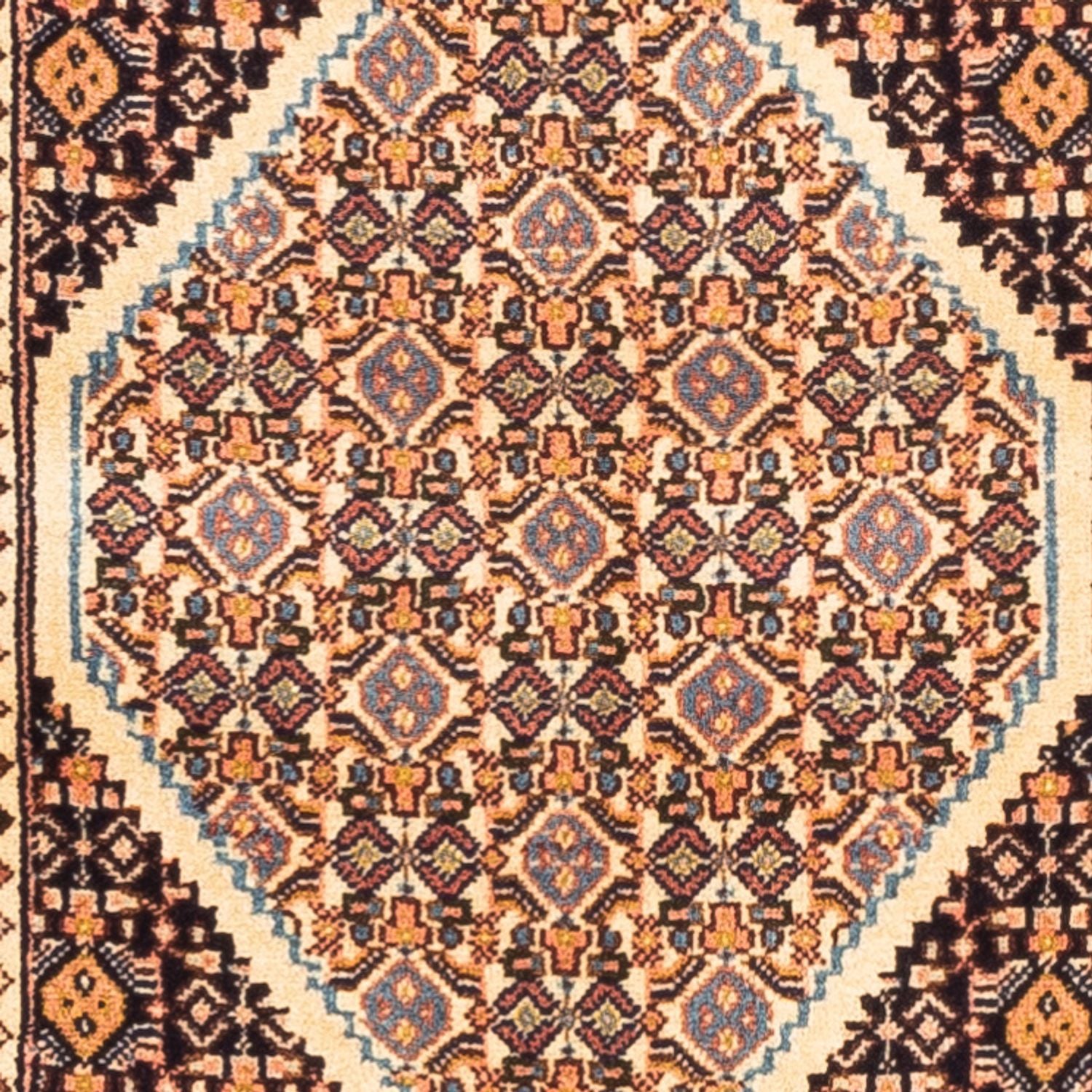 Tapis de couloir Tapis persan - Classique - 213 x 60 cm - beige foncé