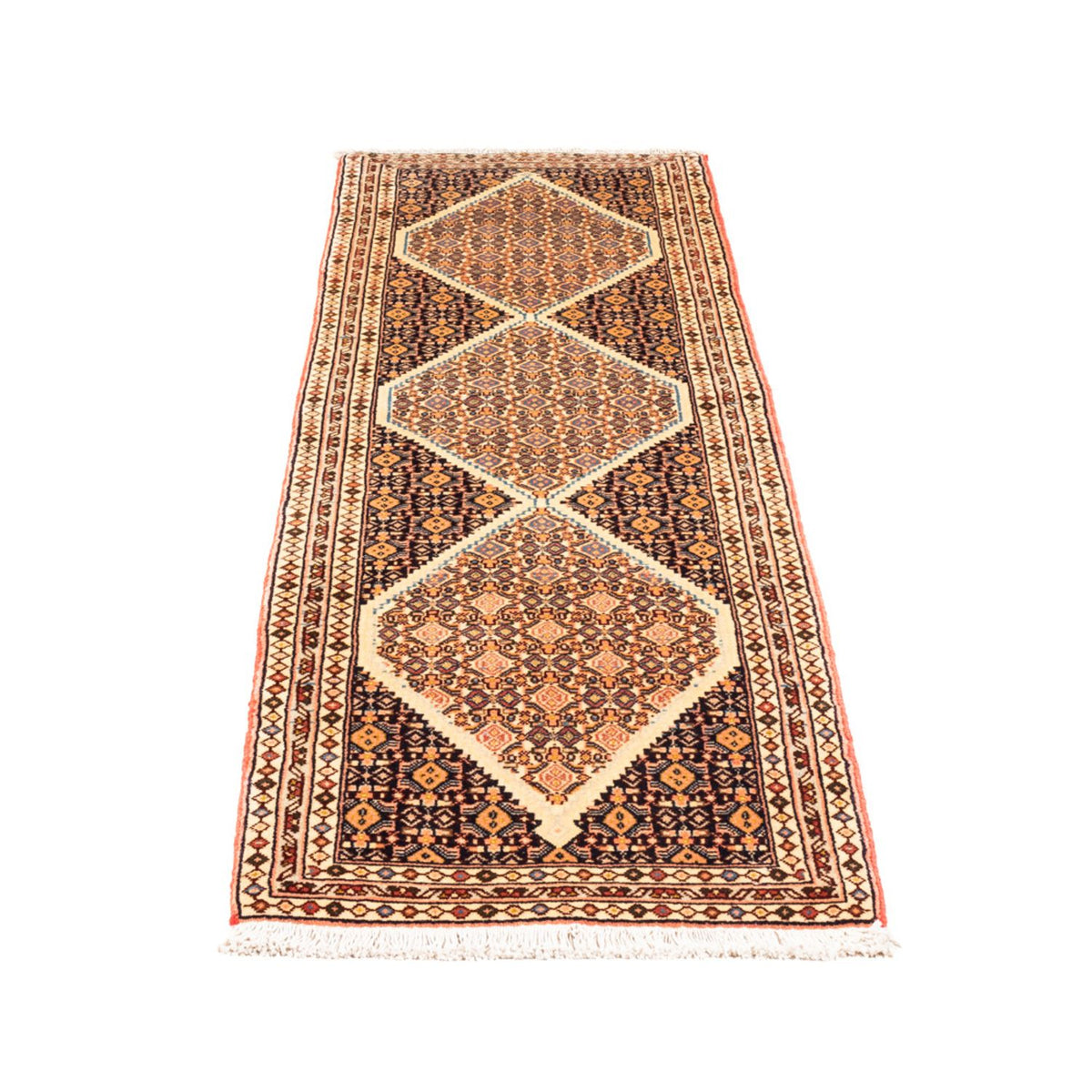 Tapis de couloir Tapis persan - Classique - 213 x 60 cm - beige foncé